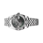 Rolex Datejust 41 Oyster Perpetual 126334-0022 White Gold 41mm Grey Dial Green Numerals Men’s Watch - Image 3