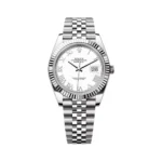 Rolex Datejust 41 Oyster Perpetual 126334-0024 White Gold 41mm White Dial Roman Numerals Mens Watch