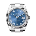 Rolex Datejust 41 Oyster Perpetual 126334-0025 White Gold 41mm Blue Dial Roman Numerals Men’s Watch - Image 2