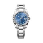 Rolex Datejust 41 Oyster Perpetual 126334-0025 White Gold 41mm Blue Dial Roman Numerals Men’s Watch