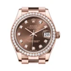 Rolex Datejust M278285RBR-0006 President Bracelet 31mm Everose Gold Dial Womens Watch - Image 2