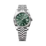 Rolex Datejust 41 Oyster Perpetual 126334-0028 White Gold 41mm Mint Green Dial Mens Watch
