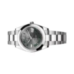 Rolex Datejust 126300-0013 Oyster Perpetual 41mm Green Roman Numerals Grey Dial Mens Watch - Image 3