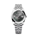 Rolex Datejust m126300-0014 Oyster Perpetual 41Mm Green Roman Numerals Slate Grey Dial Men’s Watch