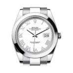 Rolex Datejust 126300-0015 Oyster Perpetual 41mm Roman Numerals White Dial Mens Watch - Image 2