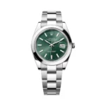 Rolex Datejust 126300-0019 Oyster Perpetual 41mm Mint Green Dial Mens Watch