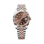 Rolex Datejust m126331-0002 Oyster Perpetual 18K Everose Gold 41Mm Chocolate Index Dial Men’s Watch