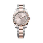 Rolex Datejust m126331-0007 Oyster Perpetual 18K Everose Gold 41Mm Sundust Dial Diamond Markers Men’s Watch