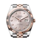 Rolex Datejust 126331-0008 Oyster Perpetual 18K Everose Gold 41Mm Sundust Dial Diamond Markers Men’s Watch - Image 2