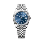 Rolex Datejust m126334-0002 Oystersteel White Gold 41mm Blue Index Dial Men’s Watch