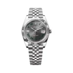 Rolex Datejust m126334-0022 Wimbledon White Gold Slate Grey Roman Dial 41mm Mens Watch
