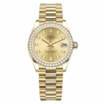 Rolex Datejust M278288Rbr-0005 31Mm Yellow Gold And Diamonds