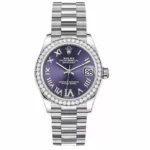 Rolex Datejust M278289Rbr-0019 Oyster, 31 Mm, White Gold And Diamonds