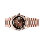 Rolex Day-Date 128235-0075 Everose Gold Roman Numerals 36mm Brown Ombré Dial 36mm Ladies Watch - Image 2
