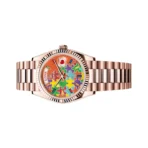 Rolex Day Date 36 128235-0063 Rose Gold Presidential Bracelet Emoji Puzzle Dial 36mm Unisex Watch - Image 2