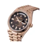 Rolex Day-Date 36 m128235-0037 18ct Everose Gold 36mm Brown Ombré Diamond Dial Unisex Watch - Image 3