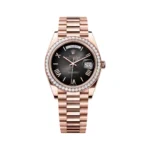 Rolex Day-Date 40 228345RBR-0025 Everose Gold Slate Ombre Dial 40mm Unisex Watch