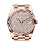Rolex Day-Date 40 Oyster Perpetual 228235-0036 18ct Everose Gold Diamond Paved Dial 40mm Mens Watch - Image 4