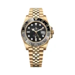 Rolex GMT Master II Oyester Perpetual 126718GRNR-0001 18ct Yellow Gold Black Dial