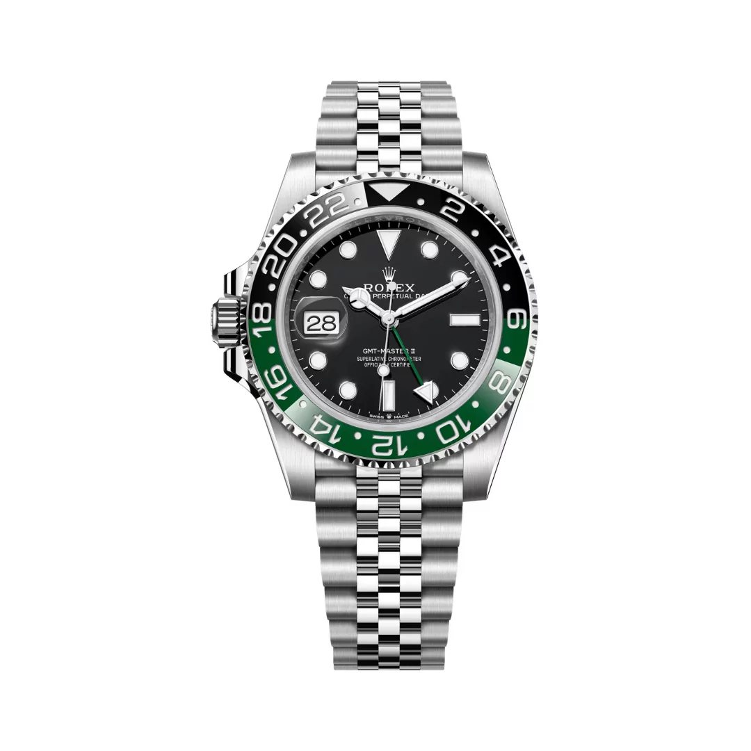 Rolex-GMT-Master-II-Sprite-126720VTNR.png Rolex GMT Master II Sprite 126720VTNR Oystersteel Jubilee Bracelet 40mm Men’s Watch - Image 1