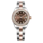Rolex Lady Datejust M279381Rbr-0012, Oystersteel, Everose Gold And Diamonds