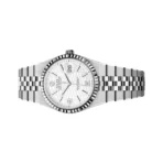 Rolex Land-Dweller 127234-0001 Oyster Steel & White Gold Honeycomb Motif Dial 36mm Ladies Watch - Image 2