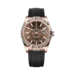 Rolex Sky Dweller 326235 CHOI Oysterflex Rose Gold Chocolate Dial