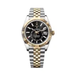 Rolex Sky Dweller 336933-0004 Oystersteel Yellow Gold Bright Black Dial 42mm Men’s Watch