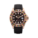 Rolex Yacht Master Tutti Frutti 116695SATS Rose Gold Case with Gem Set Bezel 40mm Men’s Watch