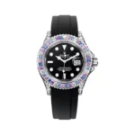 Rolex Yacht Master 126679SABR White Gold Blue/Purple Sapphire Bezel 40mm Black Dial Men’s Watch
