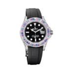 Rolex Yacht Master 126679SABR White Gold Blue/Purple Sapphire Bezel 40mm Black Dial Men’s Watch - Image 2