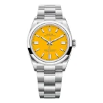 Rolex Oyster Perpetual 277200-005 Yellow Index Dial 31Mm Stainless Steel Oyster Bracelet Ladies Watch