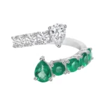 Round-Pear CS Ring – 2.37 CTS,HRD-G-H VS-SI,1046R,Total Wt – 4.71gm