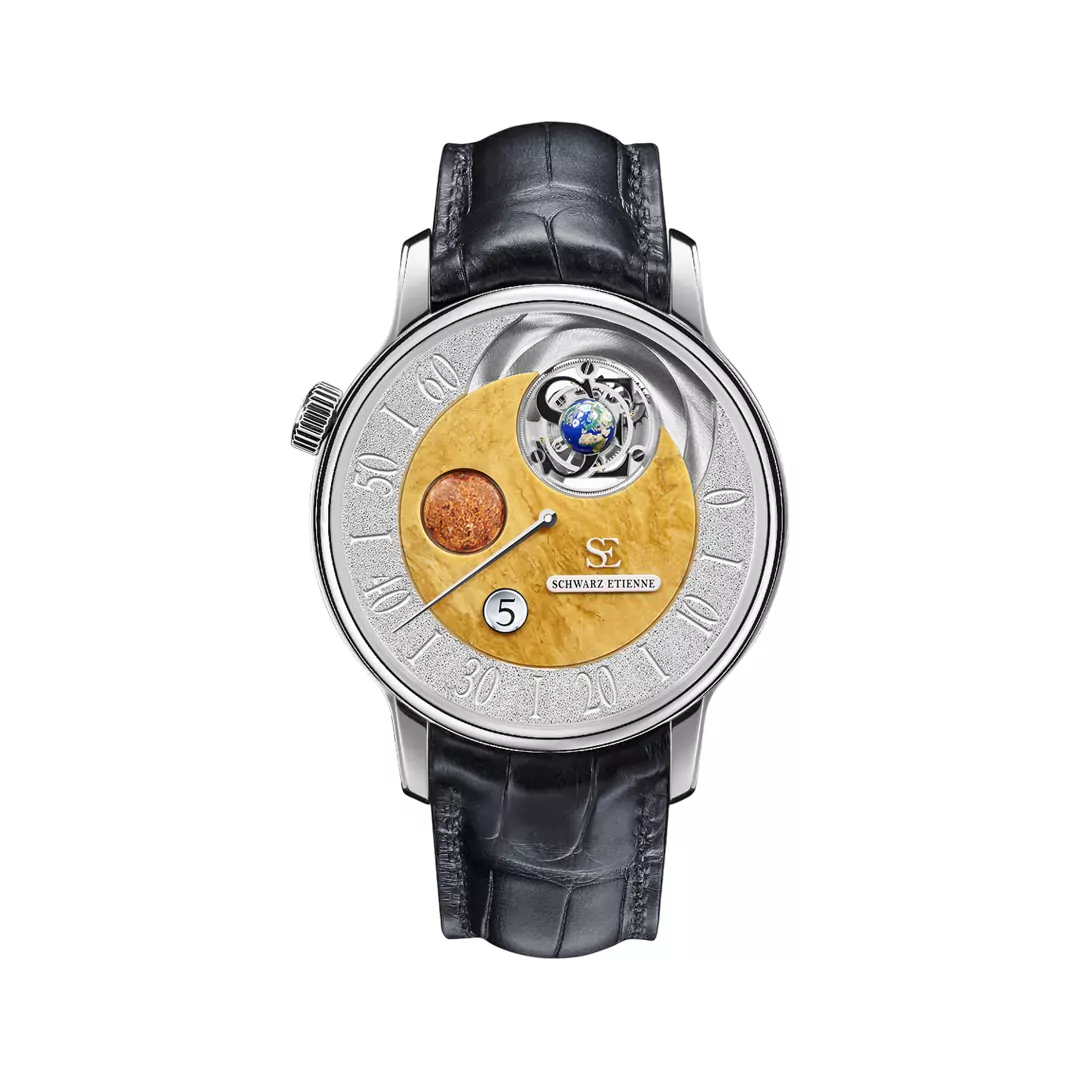 Schwarz-Etienne-Ode-to-the-week-WCF20TJSUWG01AA.jpg Schwarz Etienne Ode to the week WCF20TJSUWG01AA Tourbillon White Gold 43mm Sun Dial Men’s Watch - Image 1