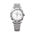 Rolex Datejust 41 Oyster Perpetual 126334-0010 White Gold 41mm White Index Dial Men’s Watch