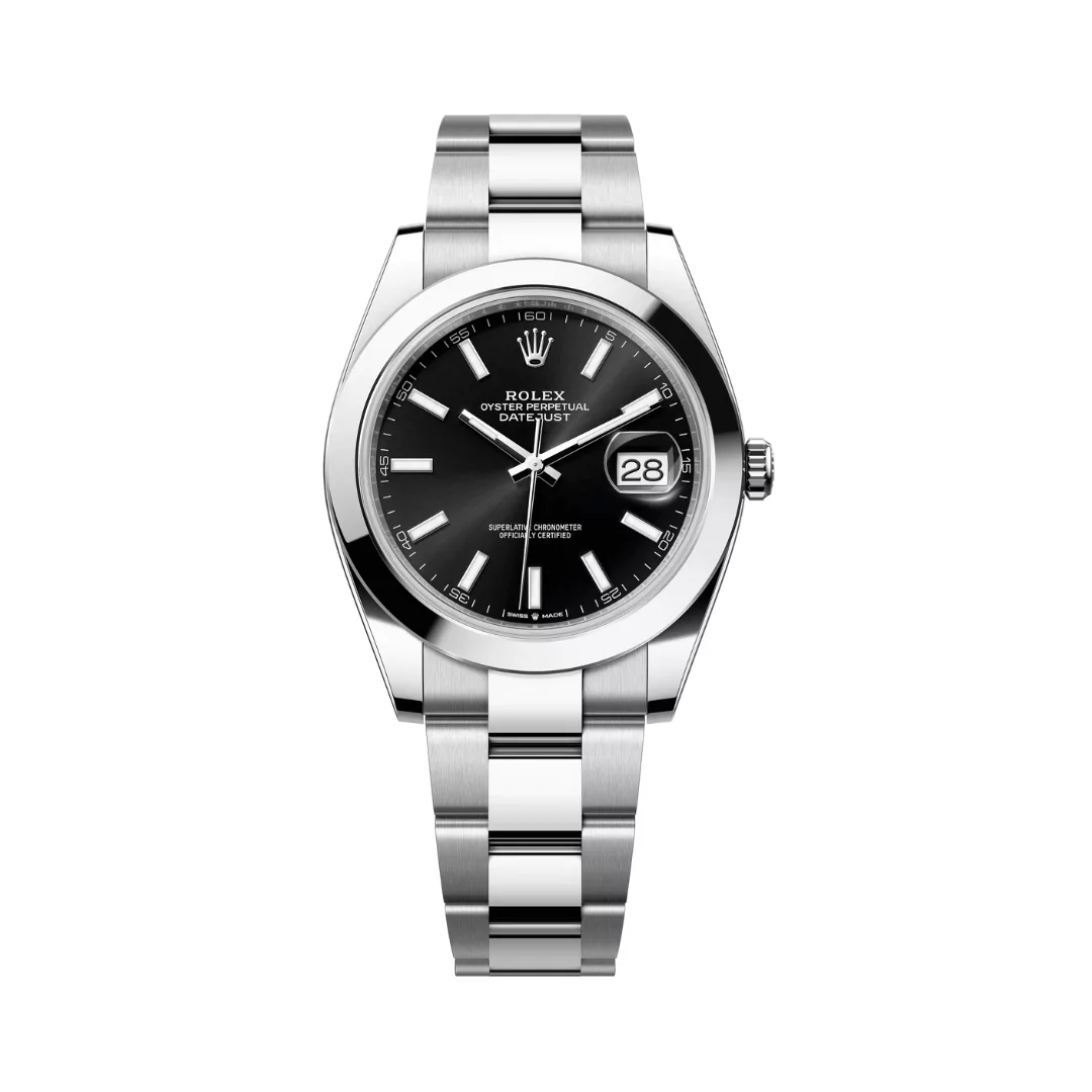 Untitled-design-2025-11-10T190831.591-1.png Rolex Datejust m126300-0011 Oyster Perpetual Stainless Steel 41mm Black Index Dial Mens Watch - Image 1