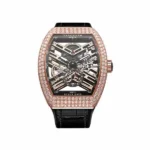 Franck Muller Vanguard 44Mm 18Kt Rose Gold With Diamonds Men’S Watch