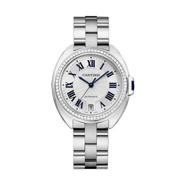 WJCL0007.jpg Cartier Cle De Cartier Automatic 35Mm Ladies Watch - Image 1