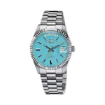 West End Watch Co. 6868.10.3337 Sowar Prima Tiffany Blue Index Dial Men’s Watch