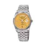 West End Watch Co. 6868.10.3338 Sowar Prima Yellow Index Dial Jubilee Bracelet Men’S Watch