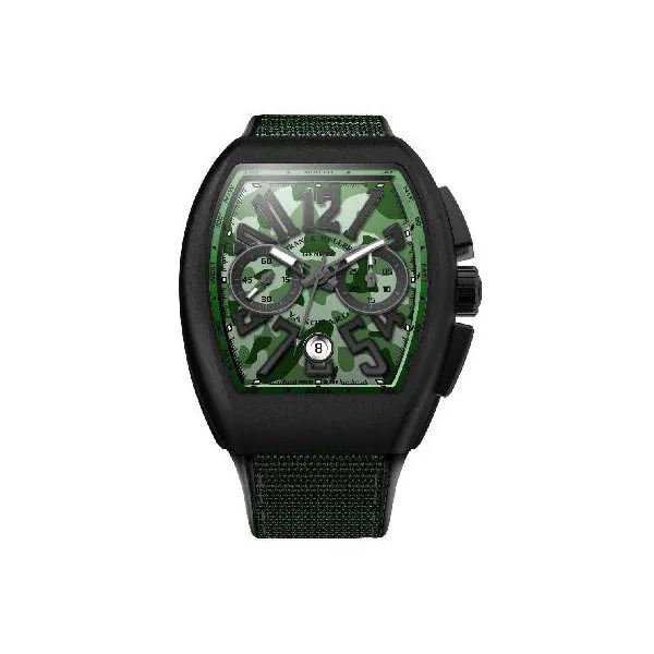 green-camo.jpg Franck Muller Vanguard Green Camouflage Men’S Watch - Image 1