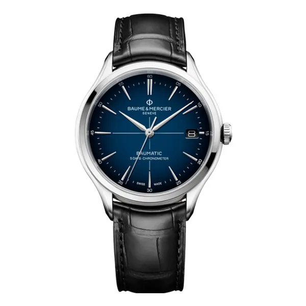 m0a10467.jpg Baume & Mercier Clifton Baumatic Fantastic Blue Dial Men’S Watch - Image 1