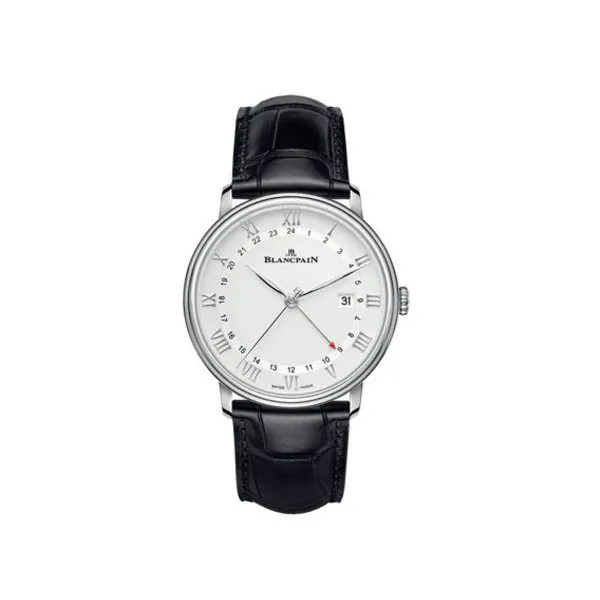 n06662o011027n055b.jpg Blancpain Villeret Gmt Date Stainless Steel/White Ref. 6662-1127-55B - Image 1