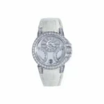 Harry Winston Ocean Biretrograde 36Mm 18Kt White Gold White Light Mop Ladies Watch