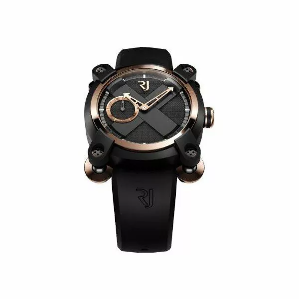 rj.m.au_.in_.004.02-1-1.jpg Romain Jerome Moon Invader Red Metal Chronograph 46Mm Black Pvd Coated Steel &Amp; 18Kt Rose Gold Men’S Watch - Image 1