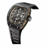 Richard Mille Rm 022 Aerodyne Dual Time Zone Tourbillon Asia Edition 48Mm X 40Mm Black Rubber Straps Men’S Watch