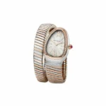 Bvlgari Serpenti Stainless Steel &Amp; Pink Gold 35Mm Ladies Watch