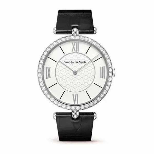 vcaro-1.jpg Van Cleef & Arpels 38Mm 18Kt White Gold Ladies Watch - Image 1